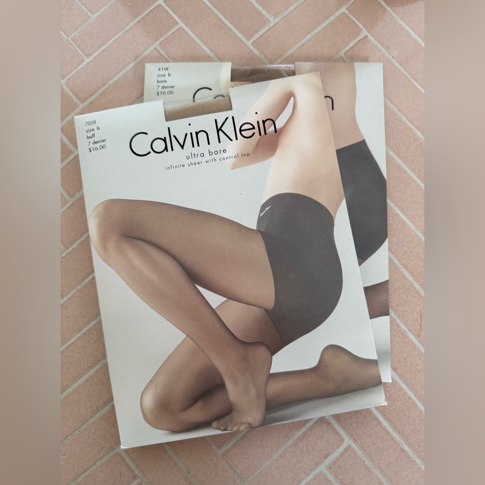 Calvin Klein Sheer Hosiery Pantyhose (2pk) - Size B